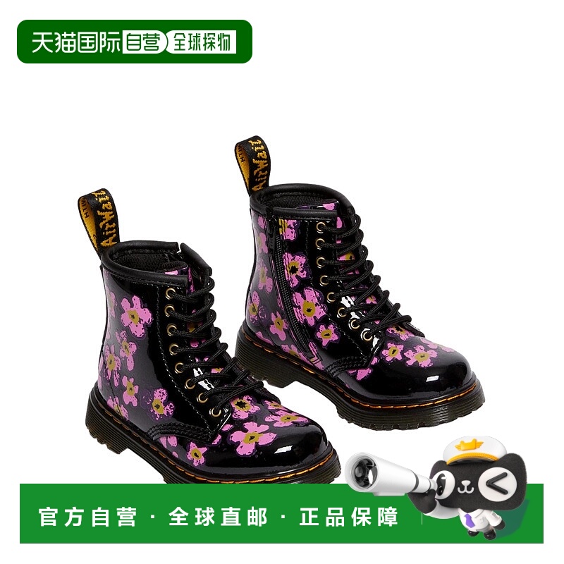自营dr. martensDr. Marten's 1460 Boots Black Floral  3131600