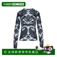 自營etro紋身藍色聚酰胺上衣-藍色 【美國奧萊】直發(fā)