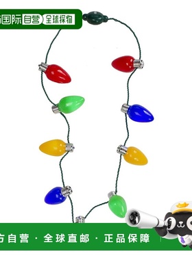 自营Northlight  16 in. Flashing Retro Bulb Christmas Necklac