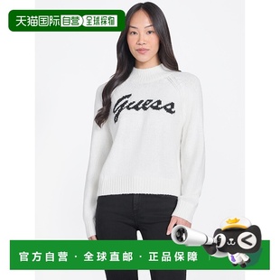 自营guessVirtye Turtleneck Sweater - milky and black 美国奥