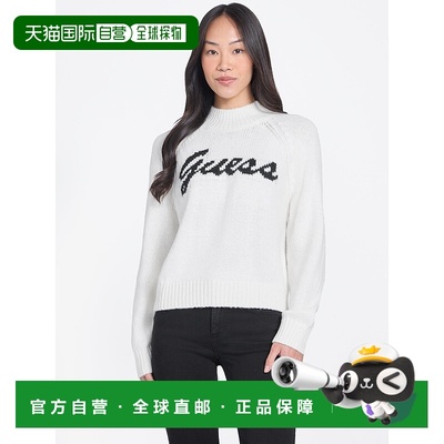 自营guessVirtye Turtleneck Sweater - milky and black 美国奥