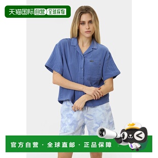 自营 Columbia Holly Hideaway Breezy衬衫上衣女式蓝色棉质纽扣F