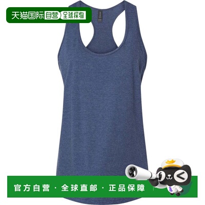 自营 Gildan Softstyle Womens CVC Racerback Tank Top - navy m