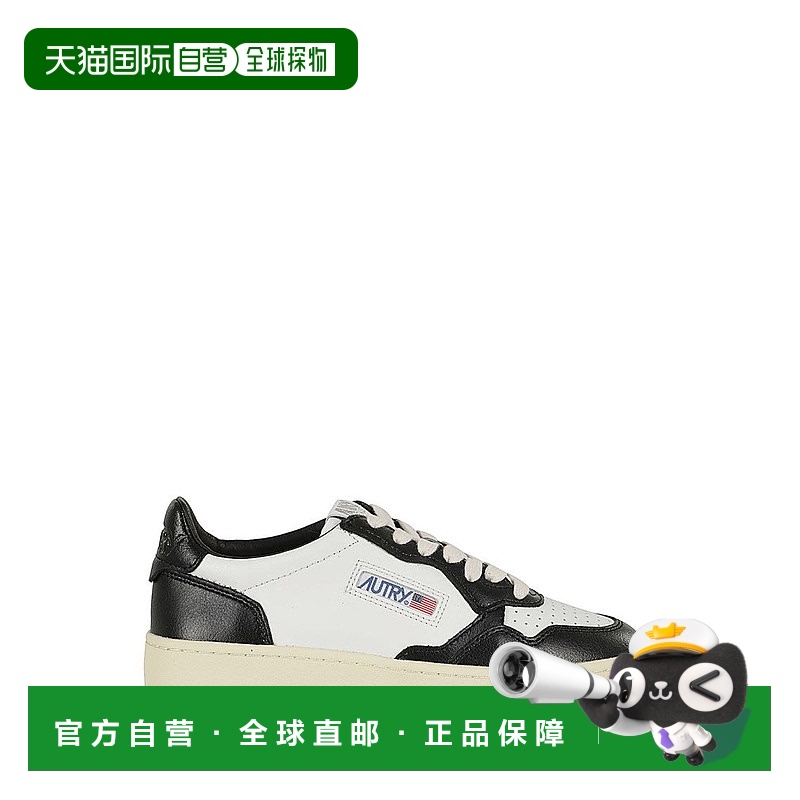 自营 autry黑色和白色厚底低帮运动鞋-黑色 美国奥莱直发