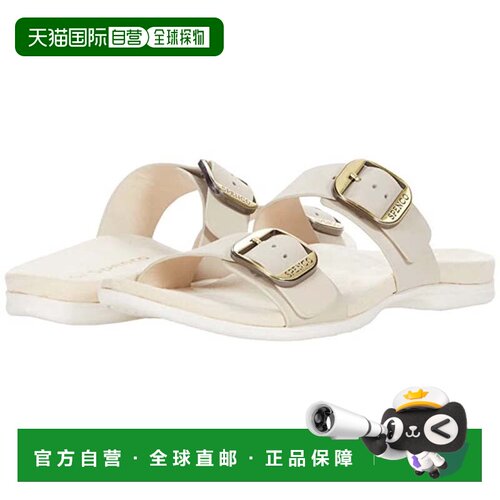 自营Spenco Vista Sandals Women's Wide Beige Leather Open Toe
