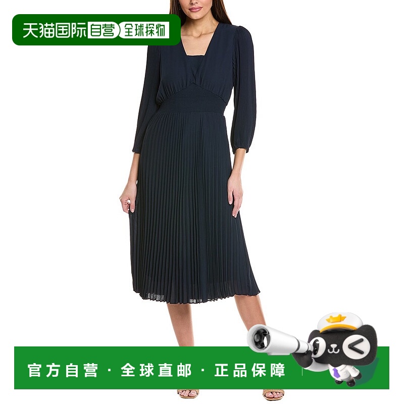 自营Nanette Nanette Lepore Midi Dress - black 美国奥莱直发