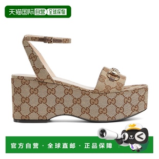 香港直邮潮奢 马衔扣厚底凉鞋 Gucci 女士 7947182HK 古驰 1h可退
