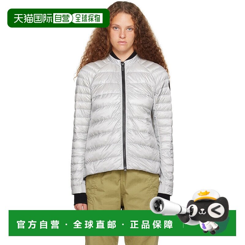 香港直邮潮奢 Canada Goose 加拿大鹅 女士 银色 Roncy 羽绒夹克