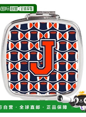 自营 Carolines Treasures CJ1066-JSCM 字母 J 足球橙色正品