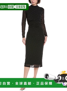 自营Ramy Brook Aurelia Maxi连衣裙-黑色 美国奥莱直发包臀裙