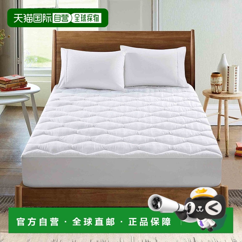 自营 puredownPURE DOWN Peace Nest 绗缝羽绒替代床垫垫，带 TC5