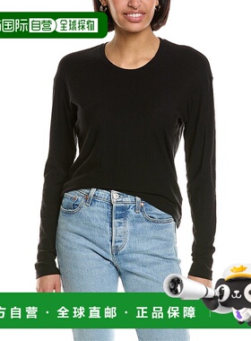 自营 TF DNU James Perse 宽松 T 恤 - 黑色 美国奥莱直发上衣