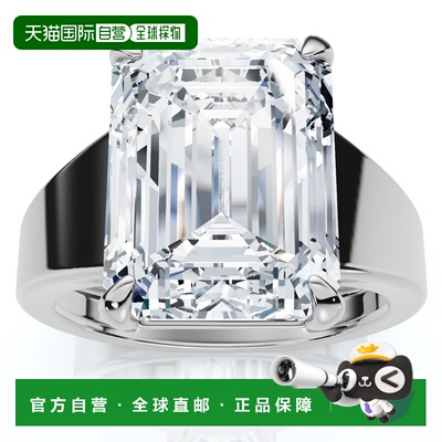 自营pompeii3Certified 6Ct Emerald Cut Stephanie Diamond Enga