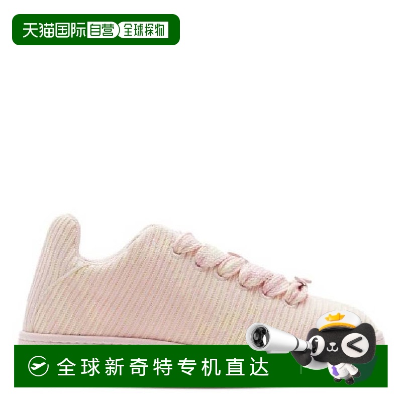 自营 Burberry Check针织图案盒装运动鞋-客串ip检查 【美国奥莱