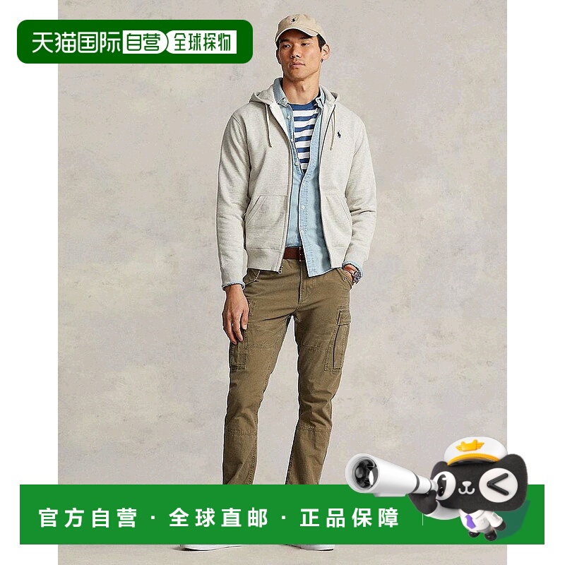 【美国直邮】Polo Ralph Lauren经典全拉链抓绒连帽卫衣 男装 舒