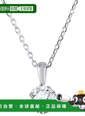 自营pompeii33/8 克拉实验室培育单石钻石吊坠有 14K 和铂金可供