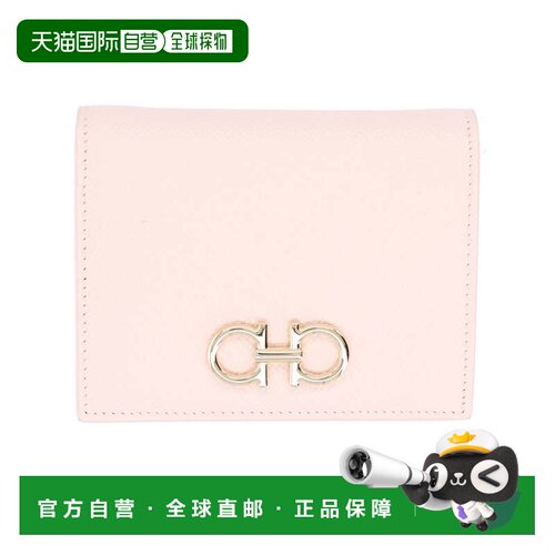 自营ferragamoPale Pink Calf Leather Wallet - neutrals 美国奥