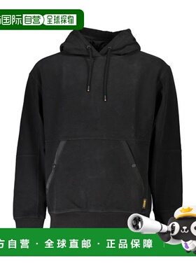 自营Hugo Boss Cotton Mens Men's Sweatshirt - black 美国奥莱