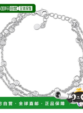 自营 mimi & max925 纯银多股链式手链，7.5 英寸 美国奥莱直发