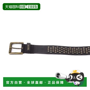 black 自营BYBLOS 美国奥莱直 Belt Cowhide Women