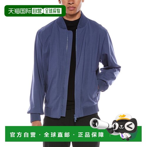 自营BOSS Hugo BOSS Hanry羊毛混纺夹克-蓝色 美国奥莱直发
