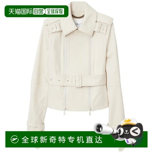 自营 美国奥莱直发 burberry合身棉质腰带夹克 中性色