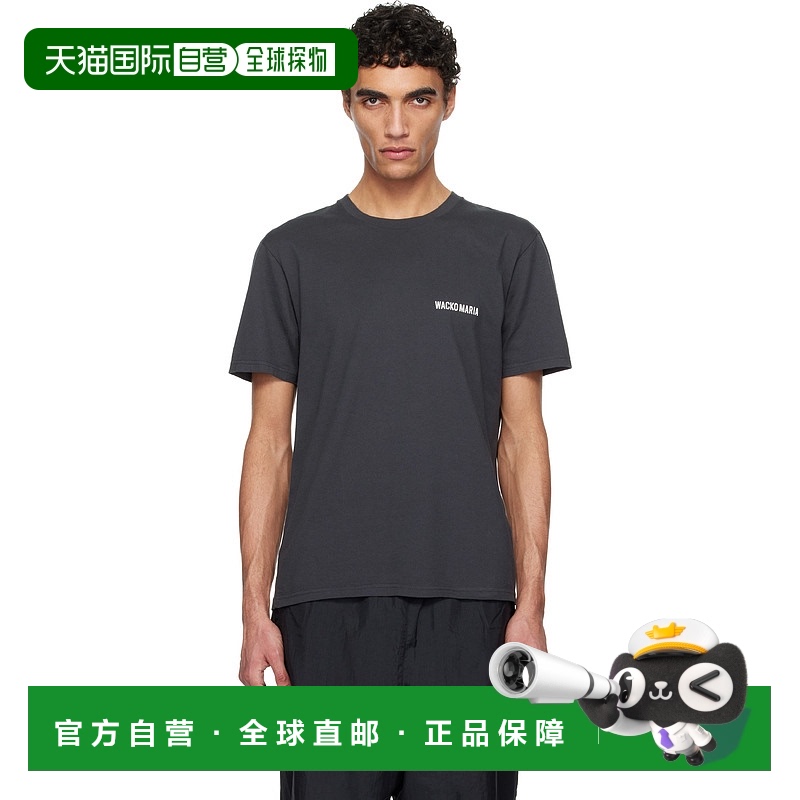 1h可退 香港直邮潮奢 Wacko maria 男士 灰色 Standard Crew Neck
