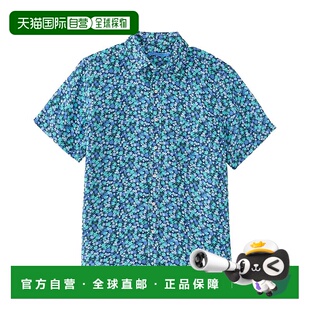 自营 J.McLaughlin Mini Bloom Boom Montauk Woven Shirt - blue