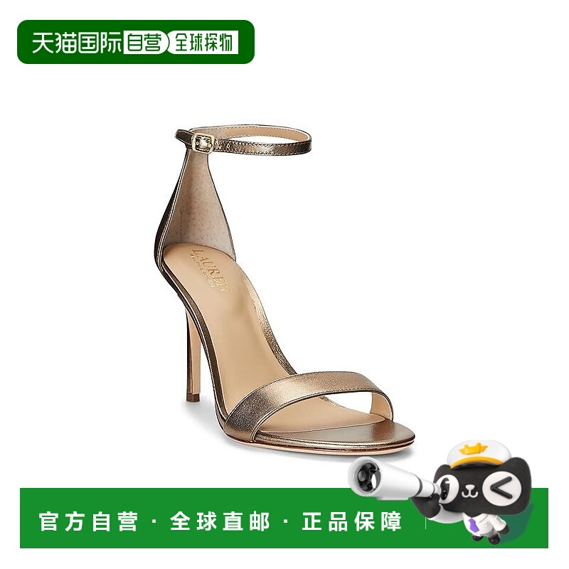 自营Lauren Ralph Lauren Allie Sandals Women's Gold Ankle Str