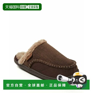 自营Dearfoams Men's Matthew Moccasin Toe Scuff House Slipper