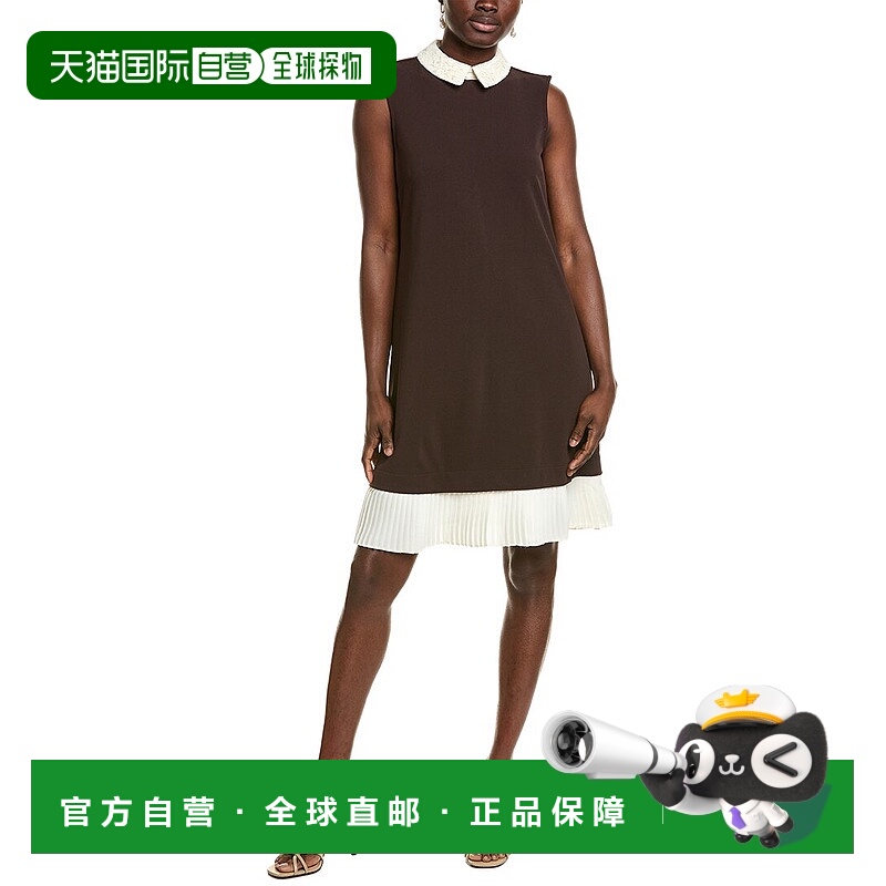 自营 Nanette Nanette Lepore Midi连衣裙-棕色 美国奥莱直发