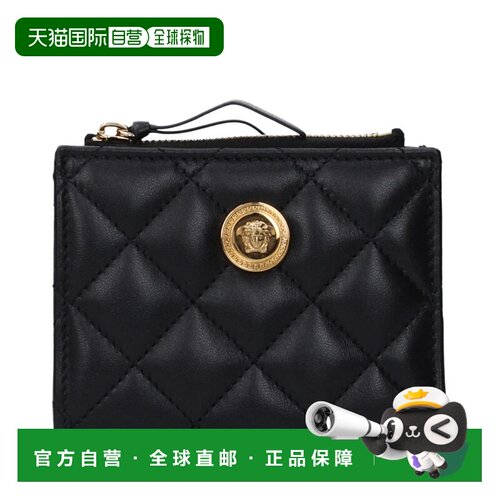 自营Versace Leather Women's Wallet - black 美国奥莱直发