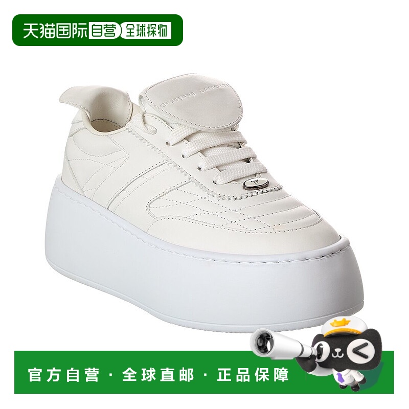 自营Giuseppe Zanotti Alma Leather Platform Sneaker - white