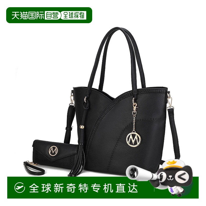 自营mia k collectionMia K的Imogene女式带钱包单肩包-黑色 【美
