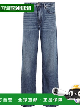 自营 rag & bone蓝色Shea牛仔裤-蓝色 美国奥莱直发直筒裤