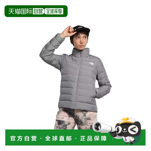 自营The North Face Aconcagua 3羽绒服女式XS灰色全拉链经典APP1