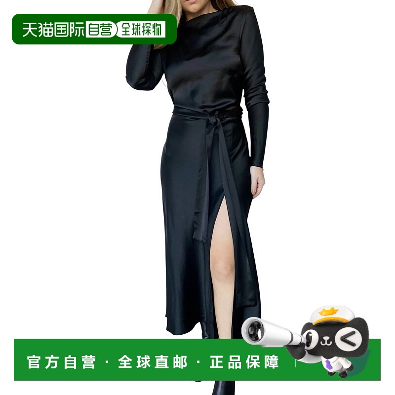 自营bec + bridge阿加莎长袖迷笛裙黑色 美国奥莱直发