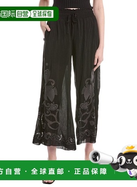 自营Johnny Was Roseann Pant - black 美国奥莱直发