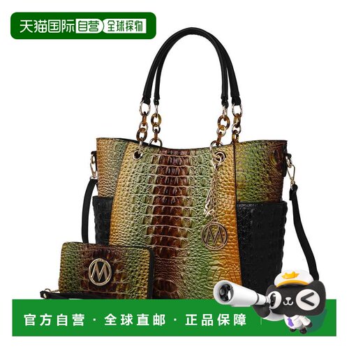 自营mia k collectionBonita Women’s Croco Tote Bag & Wallet