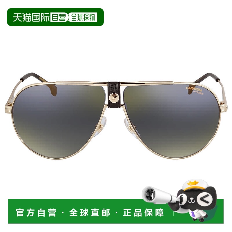 自营Carrera Black Gold Pilot Unisex Sunglasses CARRERA 1033/