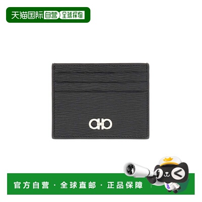 自营ferragamoCalfskin Minimalist Multiple Slots Wallet - bla