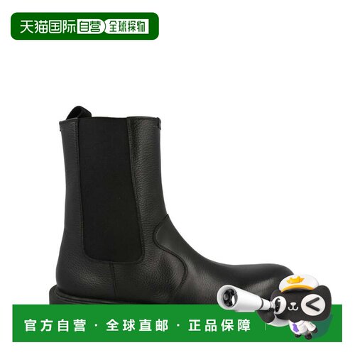 自营salvatore ferragamoLoreno Leather Chelsea Boots - black