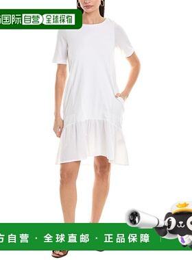 自营 ALPHA STUDIO T 恤连衣裙 - 白色 美国奥莱直发