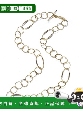 自营 GENEVIVE 纯银镀金黑色立方氧化锆链项链 - 黑色 美国奥莱直