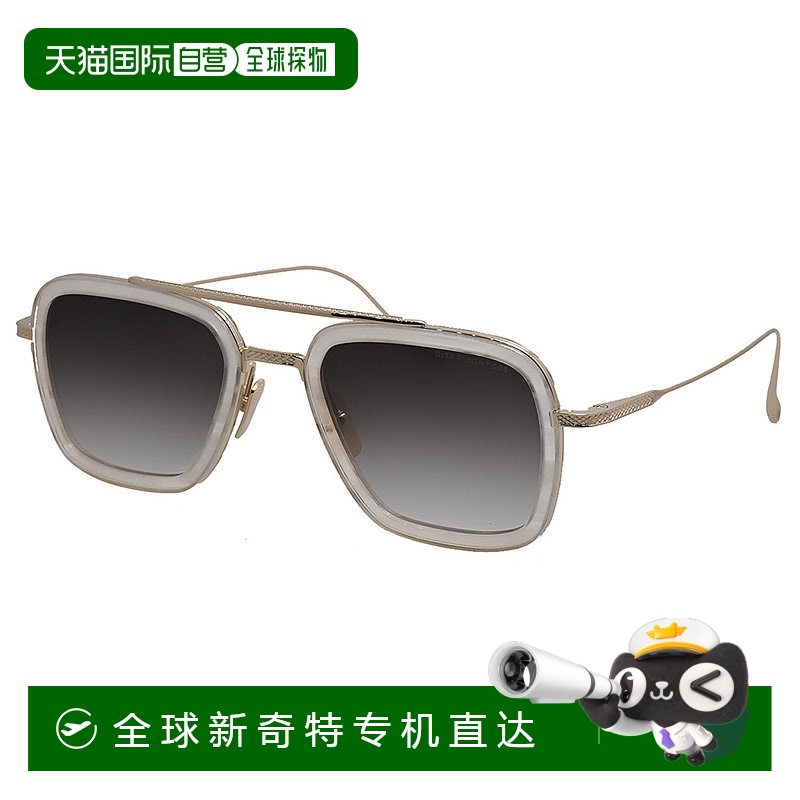 自营Dita FLIGHT.006 DT 7806-V-WHT-GLD-52中性方形太阳镜-白色/