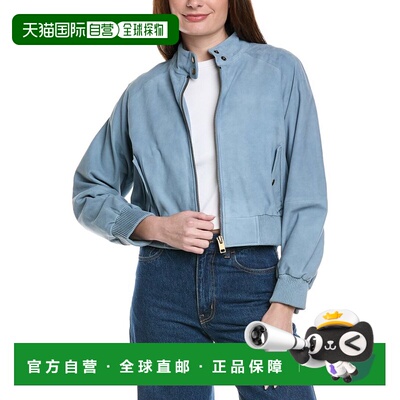 自营Walter Baker Bowie Suede Jacket - blue 美国奥莱直发外套
