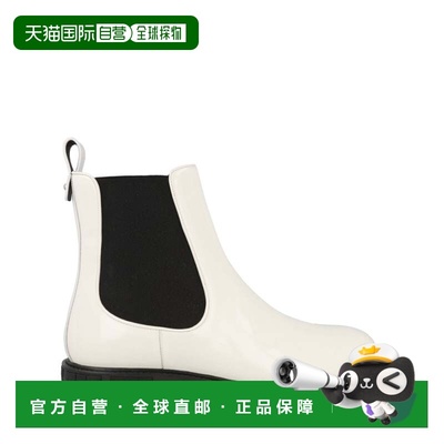 自营salvatore ferragamoVarsi Patent Leather Bootie - white