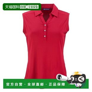 无袖 自营cutter Forge环保弹力再生女式 buckCutter&Buck 翻领针