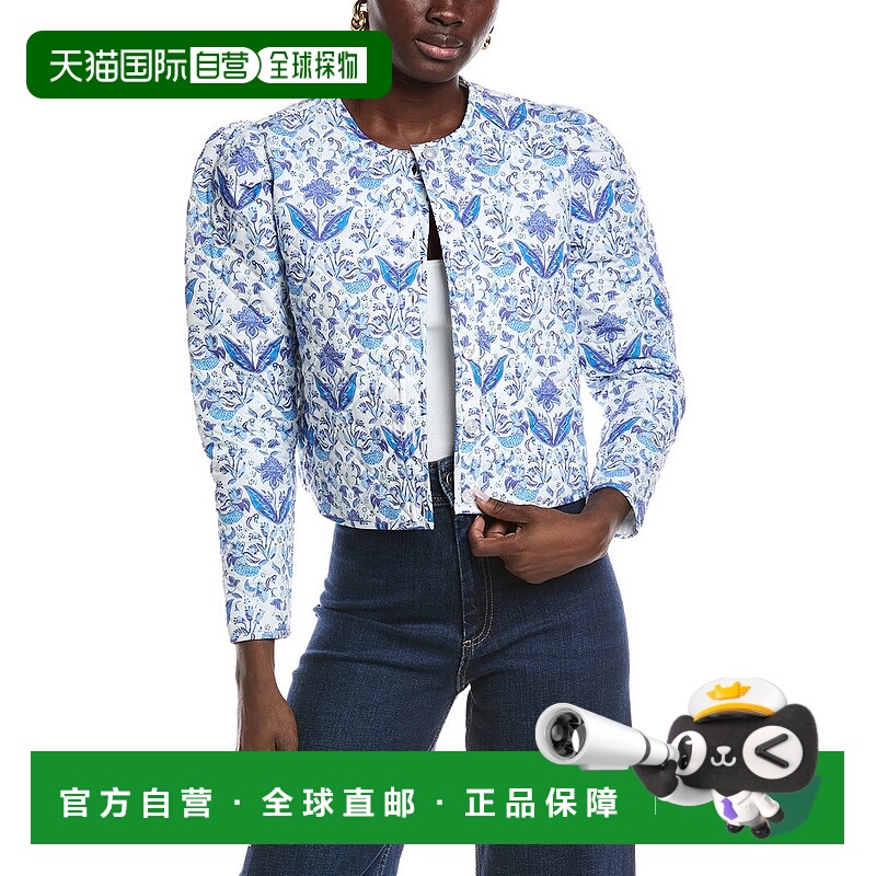 自营Sail to Sable绗缝印花夹克-白色 美国奥莱直发