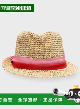 1h可退 【美国直邮】kate spade new york Trilby双色带草编软呢